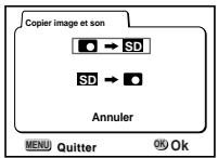 PENTAX Optios - Copie de la mémoire intégrée vers la carte mémoire sd/multimediacard - 1