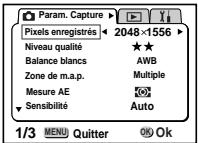 PENTAX Optios - Sélection des pixels enregistrés - 1