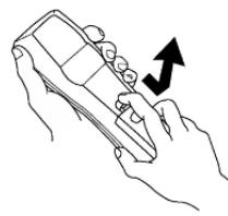 HITACHI 55 PD 5200 - Mise en place des piles - 1