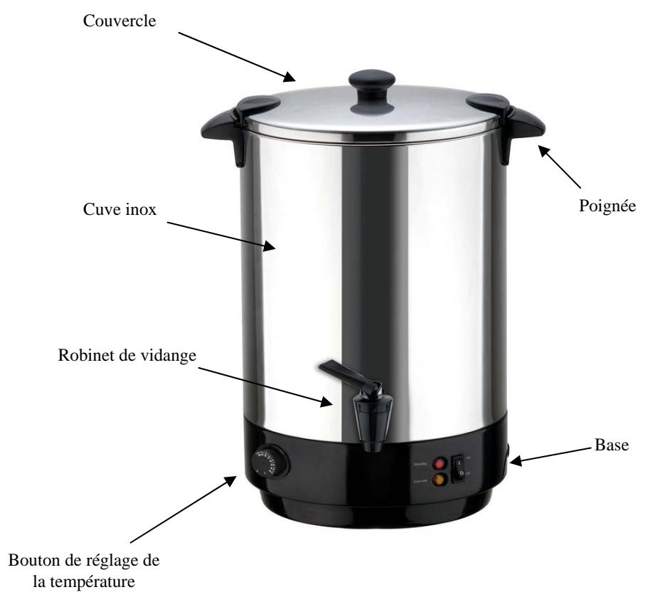 KITCHEN CHEF ZJ200T STERIL INOX - DESCRIPTION de votre STERILISATEUR - 1