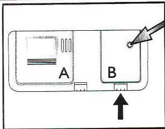 LADEN C2010 - Approvisionner en liquide de rinçage (pas nécessaire en cas d'utilisation de tablettes). Comment régler le dosage du liquide de rinçage - 1