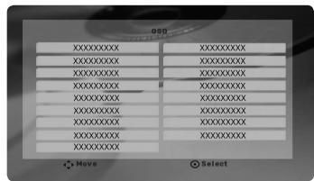 LG HT356 SD - Paramètres de langue initiaux pour l'affichage à l'écran - en option - 1