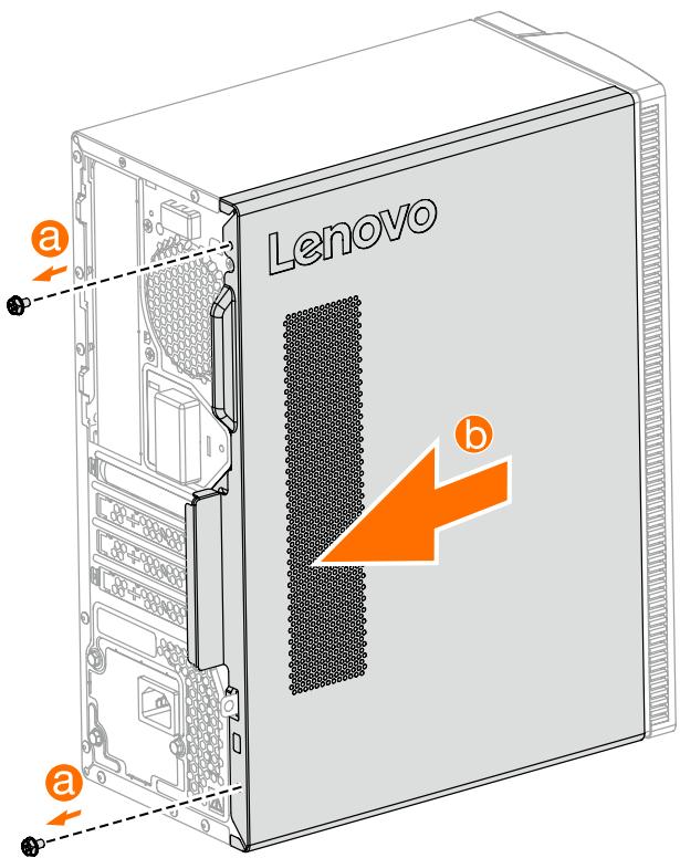 LENOVO 510-15ICK - Retrait du capot de l'ordinateur - 1