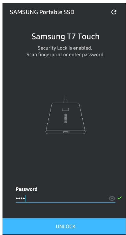 SAMSUNG SSDEXTERNE - Déverrouillage du T7 Touch - 1