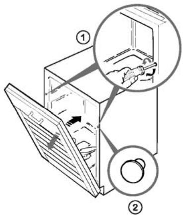 SAUTER SVI 41 BF1 - BD NOIR - Equilibrage de la porte (droite et gauche) - 2