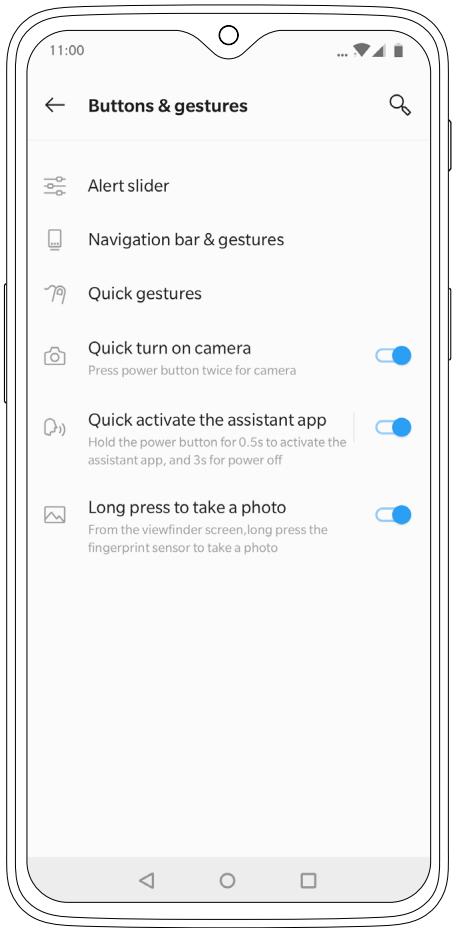 ONEPLUS 6T - Commande gestuelle - 1