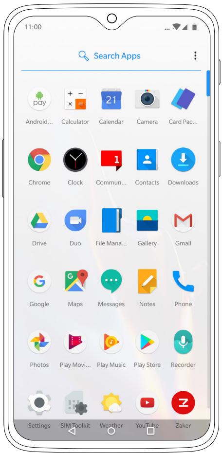 ONEPLUS 6T - Listed applications - 1