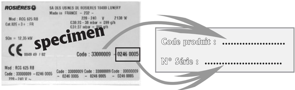 ROSIERES RCG 724 RUV - LIRE ATTENTIVEMENT LA NOTICE POUR VOUS PERMETTRE DE TIRER LE MEILLEUR PARTI DE VOTRE APPAREIL. - 1