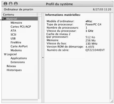 APPLE eMac - Localisation du nombre de série de votre produit - 1