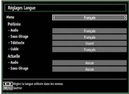 WINDSOR WD32LED16 - Configuration des préférences linguistiques - 1