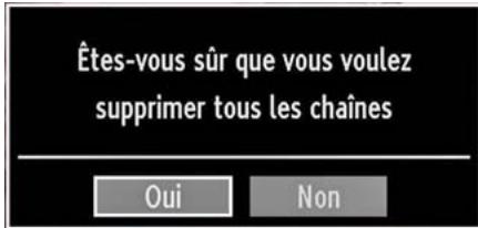 WINDSOR WD32LED16 - Effacer la liste des chaînes (*) - 1