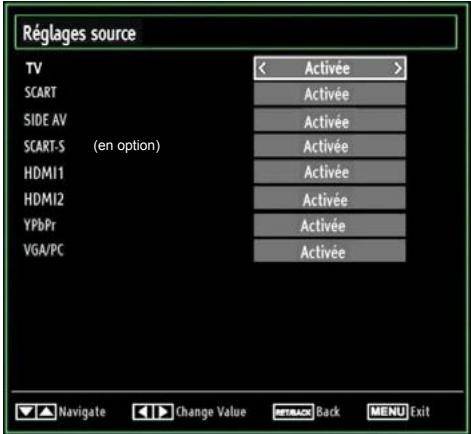 WINDSOR WD32LED16 - Configuration des paramètres source - 1