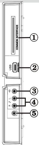 WINDSOR WD32LED16 - Affichage des branchements - Connecteurs latéraux - 1