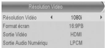 C6V 70029 - Réglages système\ Résolution Video - 1