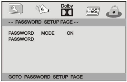 PROLINE DVDP271WxX - - Option Password - 1