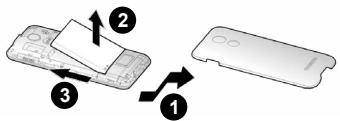 PANASONIC RX-TULSOEXR BLEU - Note relative à la procédure de retrait de la batterie - 1