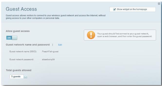 BELKIN EA64006-EW - Pour configurer l'accès d'invite sur votre réseau : - 1