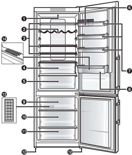 PANASONIC NR-BN34FX1-E - Compartment du concélateur - 2