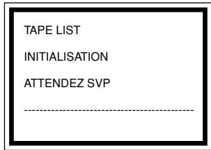 TAPE LIST INITIALIZATION ATTENDEZ SVP --------