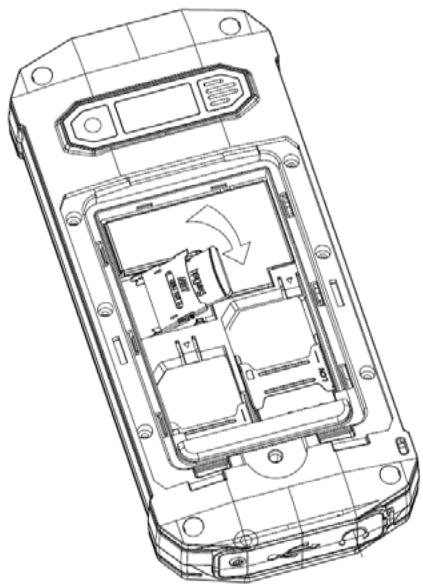 CROSSCALL SPIDER X1 - Installation de la carte mémoire - 1