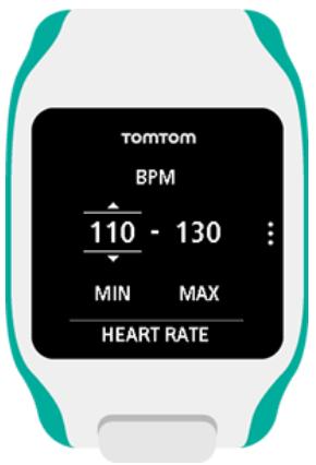 TOMTOM GPS RUNNER NOIR - Définir une zone pour la fréquence cardiaque et l'allure - 1