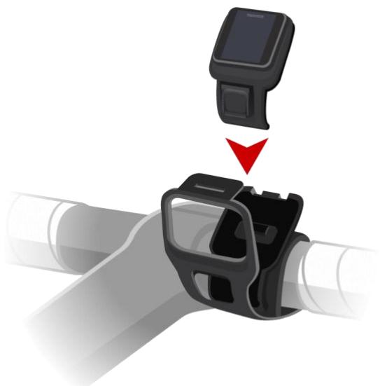TOMTOM GPS RUNNER NOIR - Utiliser la fixation pour vélo - 4
