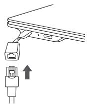 LG 15Z90RT - Connexion de l'adaptateur LAN - 1
