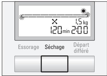 SIEMENS WXD 1260 FF BLANC - Réglage du programme de séchage - 2
