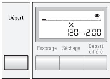 SIEMENS WXD 1260 FF BLANC - Réglage du programme de séchage - 3