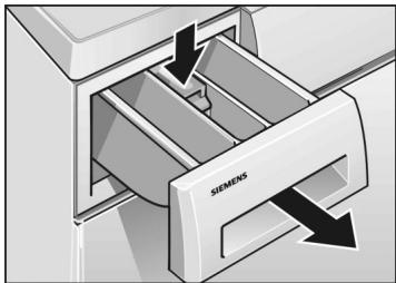 SIEMENS WXD 1260 FF BLANC - Nettoyage du bac à produit lessiviel - 1