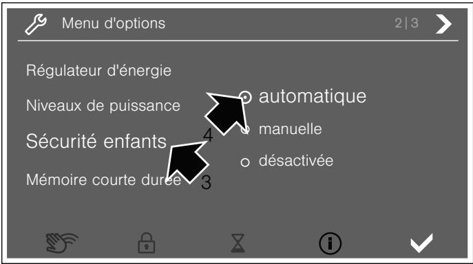 GAGGENAU CX 480110 NOIR - Modifier les réglages - 3