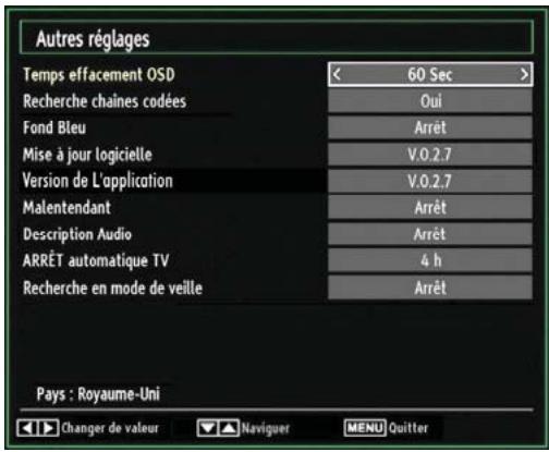WINDSOR WD23LED12 - Configuration des autres réglages - 1