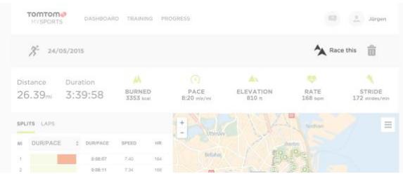 TOMTOM SPARK GPS FiN NOiRcopic - Course - 1