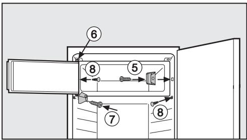 MIELE K 8453 SFD BLANC - Porte du compartiment de congélation - 2