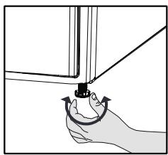 BEKO DA8013PA - Réglage des pieds - 1