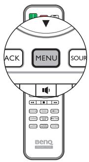 BENQ W1070+W - À propos des menus OSD - 2