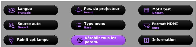 BENQ W1070+W - À propos des menus OSD - 4