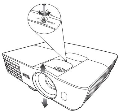 BENQ W1070+W - Pour utiliser levier de décalage de l'objectif : - 3