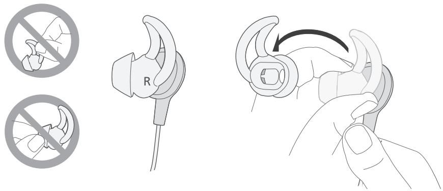 BOSE OC30 - Adaptation des écouteurs à l'oreille - 2