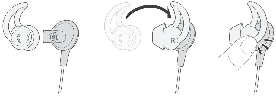 BOSE OC30 - Adaptation des écouteurs à l'oreille - 3