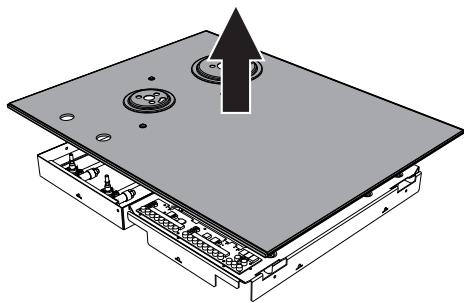 SMEG PM3953D - Démontage de la plaque - 7