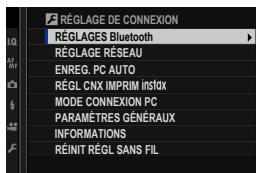 FUJIFILM XT3 - RéGLAGE DE ConnEXION - 1