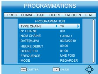 PEEKTON PKM1830 - Programmer un enregistrement - 3