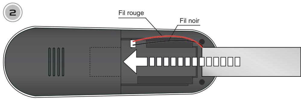 SAGEMCOM D77V - Insertion de la batterie dans le combiné - 2