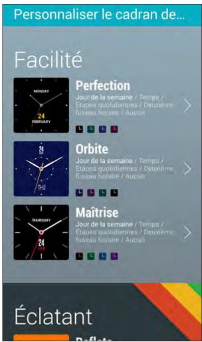 ASUS ZEN WATCH - Pour personnaliser le cadran de la montre : - 1