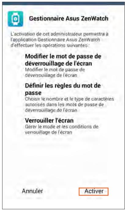 ASUS ZEN WATCH - Pour utiliser cette fonctionnalité : - 1
