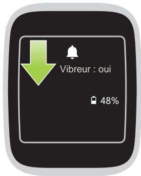 ASUS ZEN WATCH - Désactiver les notifications et visualiser le niveau de charge de la batterie - 2