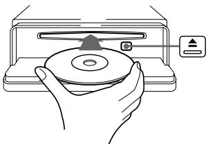 SONY CDX-MP40 - Appuyez sur OPEN et insérez le disque (côté imprimé vers le haut). - 1