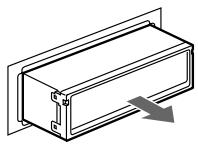 SONY CDX-MP40 - Removing the unit - 5