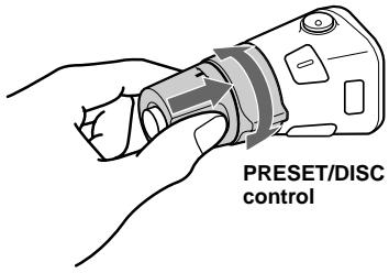 PRESET/DISC control
